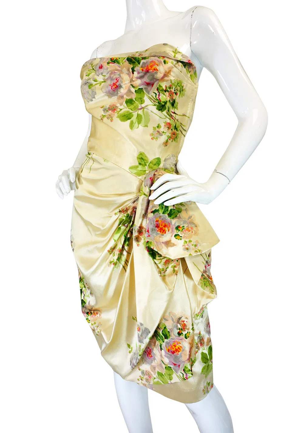 1950s Rare Philip Hulitar Silk Dress