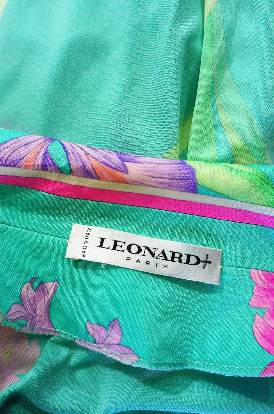 1970s Larger Leonard Paris Jersey Dress