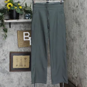 32 Degrees Wide Leg Pants Ribbed Semi-Flare Pants Urban Chic Green Gray M