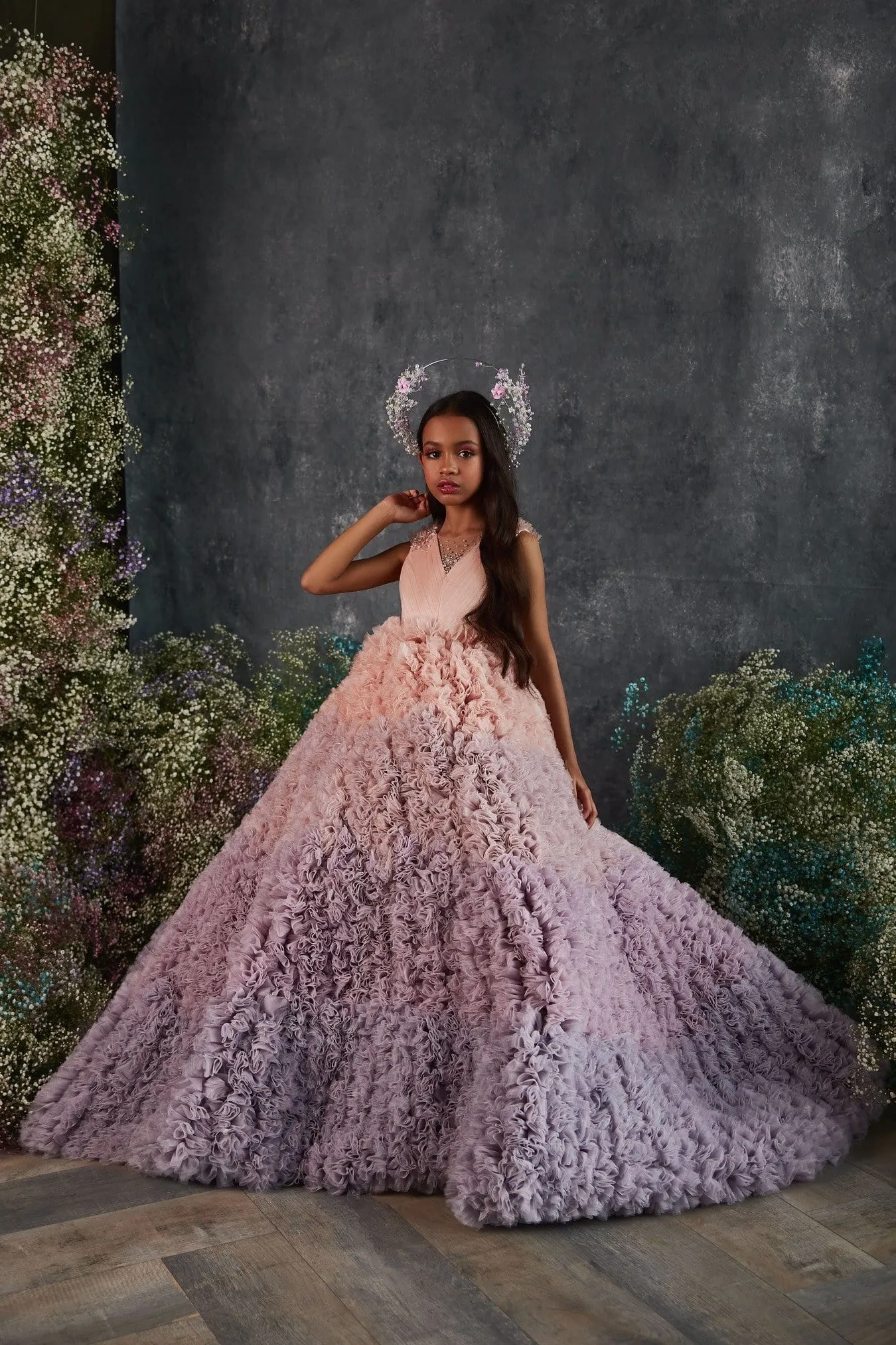 3215 Deluxe Ombre Maxi Dress