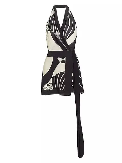ABSTRACT MINI DRESS