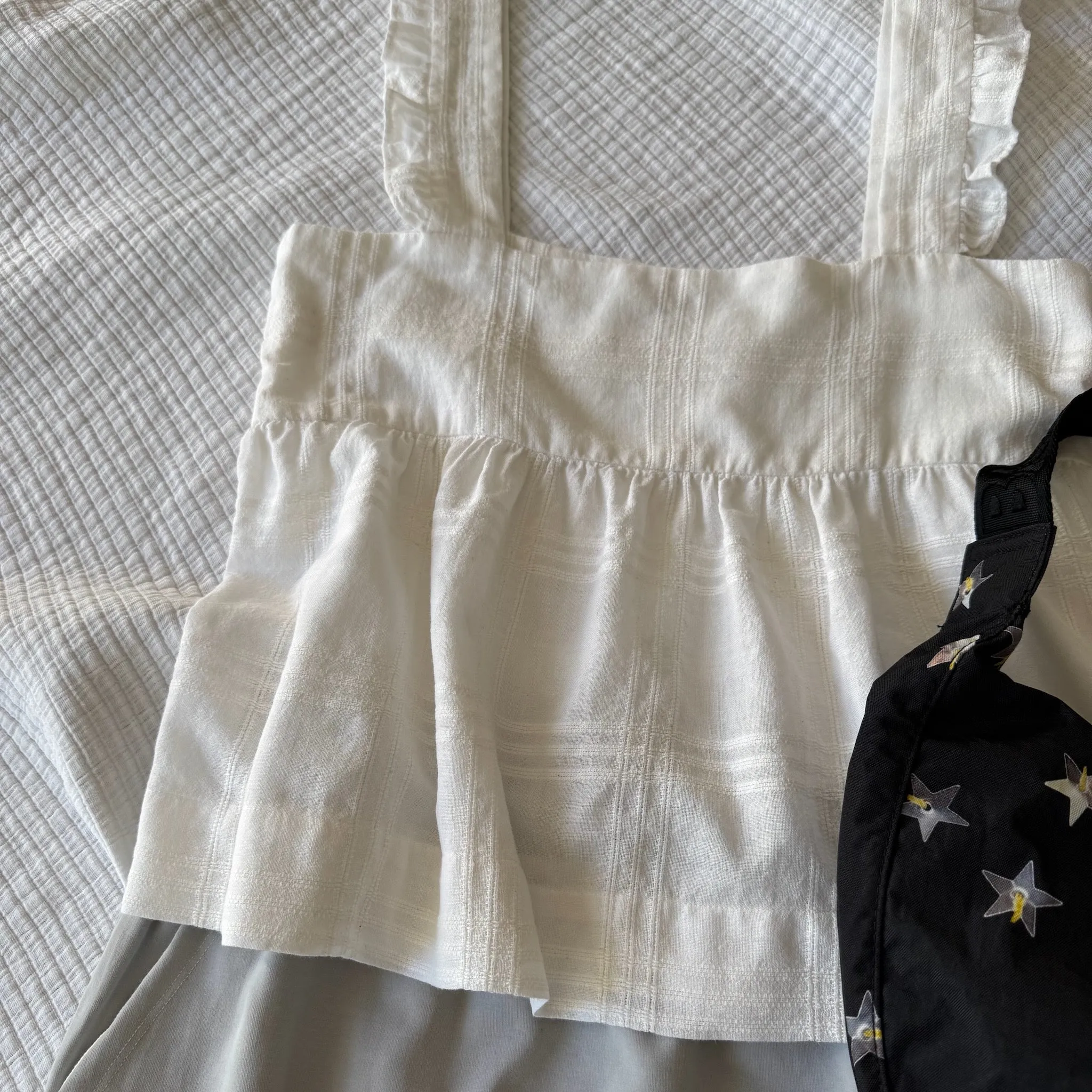 Ana Wide Strap Cami Top in Cream