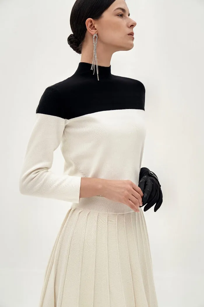 Anell Golf French Wool Skirt - Cream