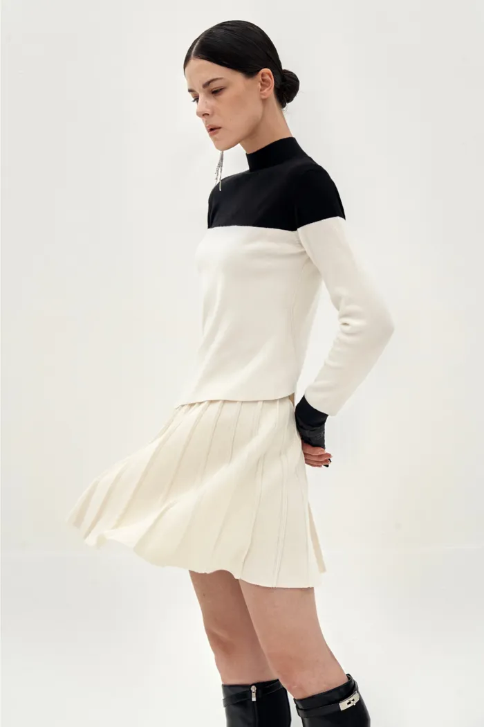 Anell Golf French Wool Skirt - Cream