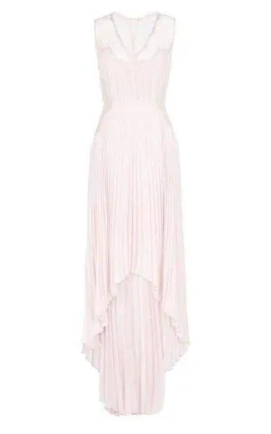 Angelea Pleated High Low Dress