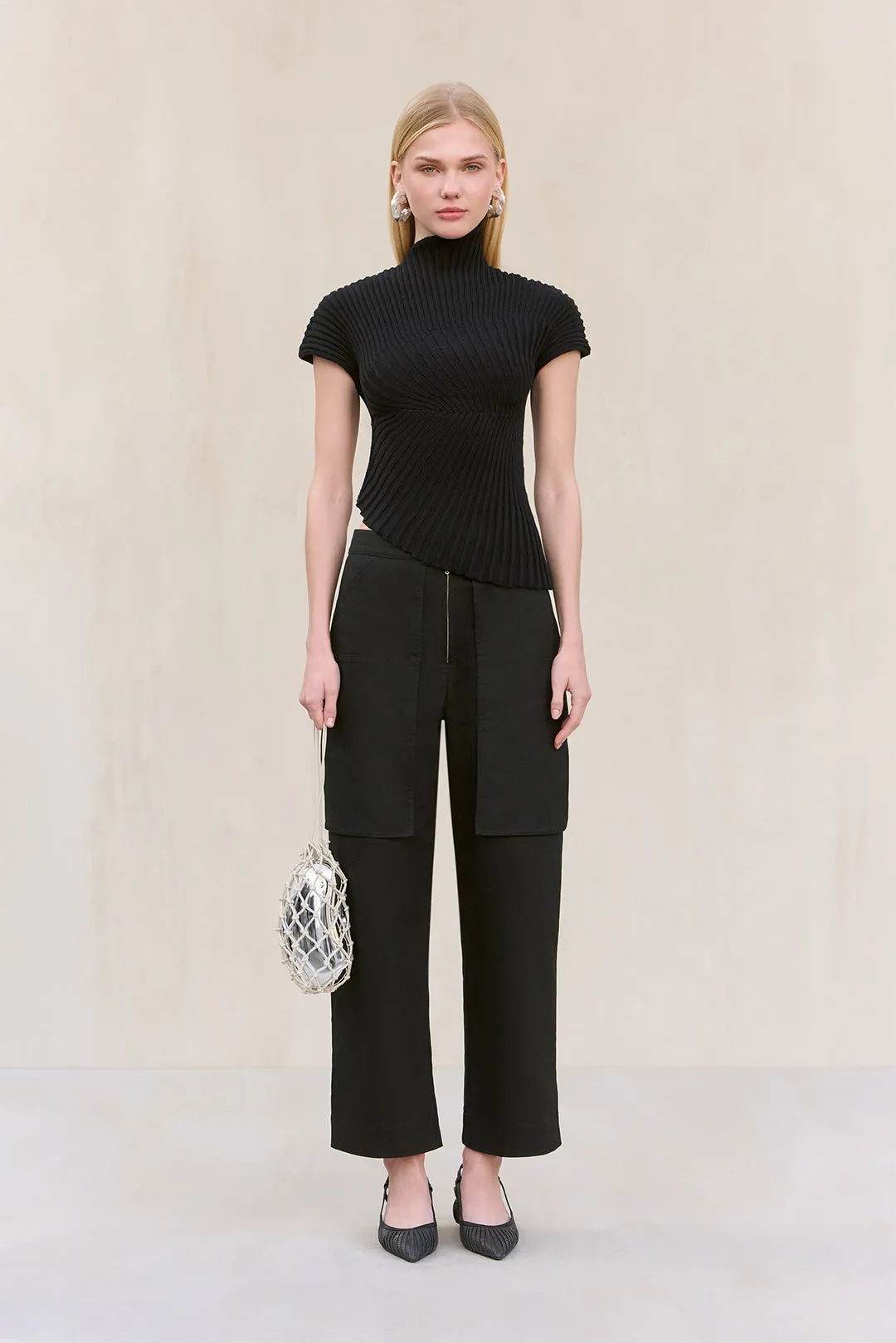 Annemie Knit Top Black