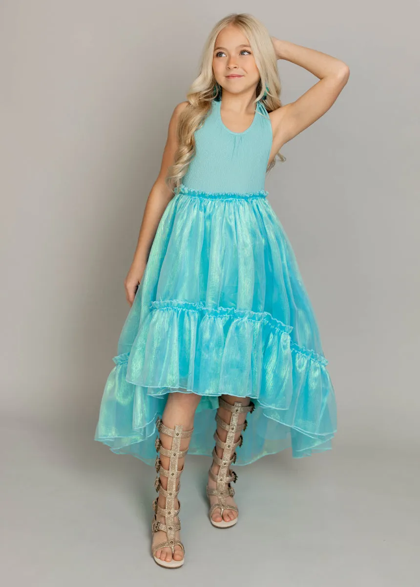 Arlette Dress in Aqua