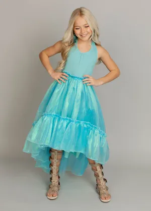 Arlette Dress in Aqua