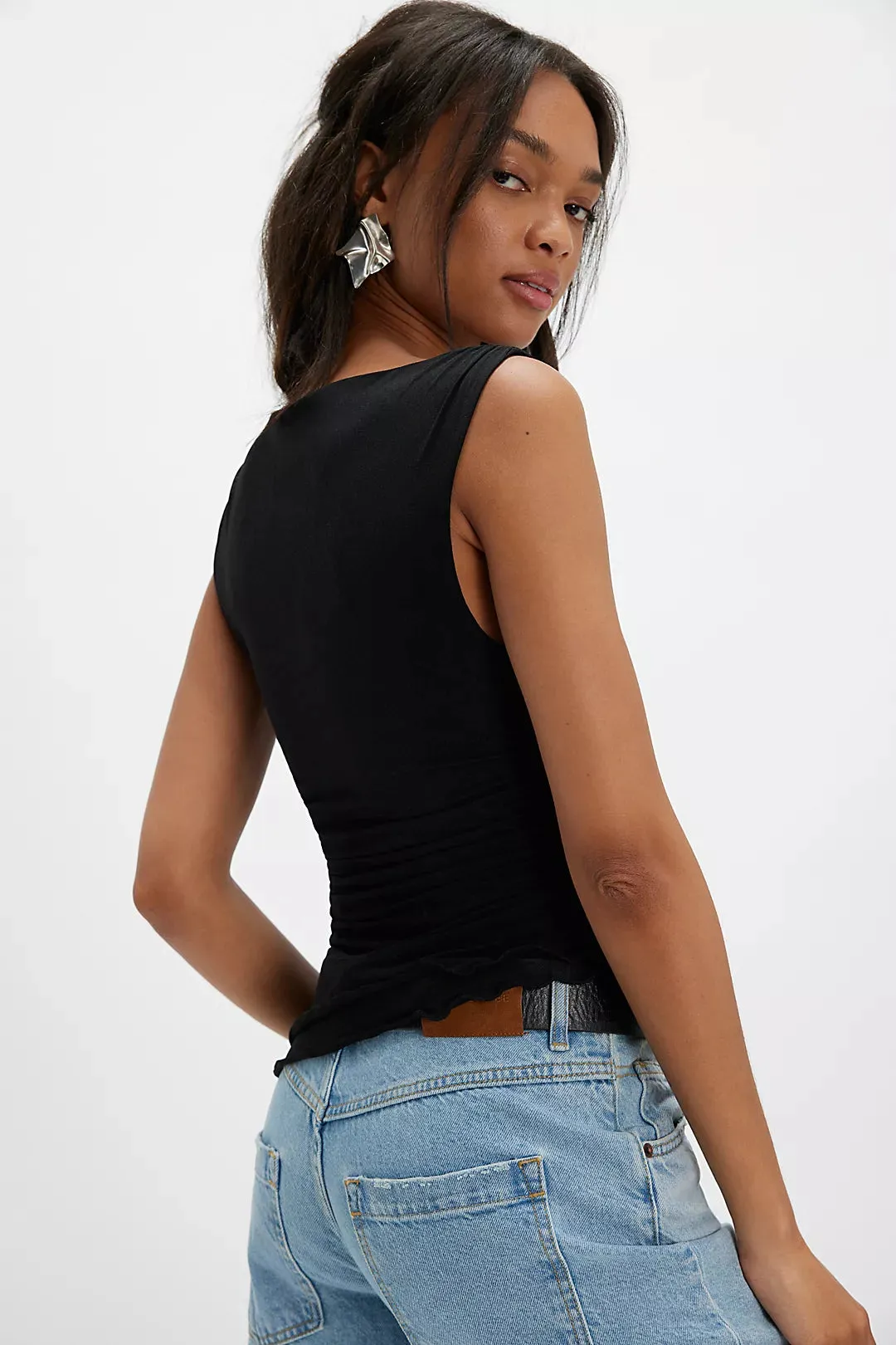 Ash Knit Top- Black