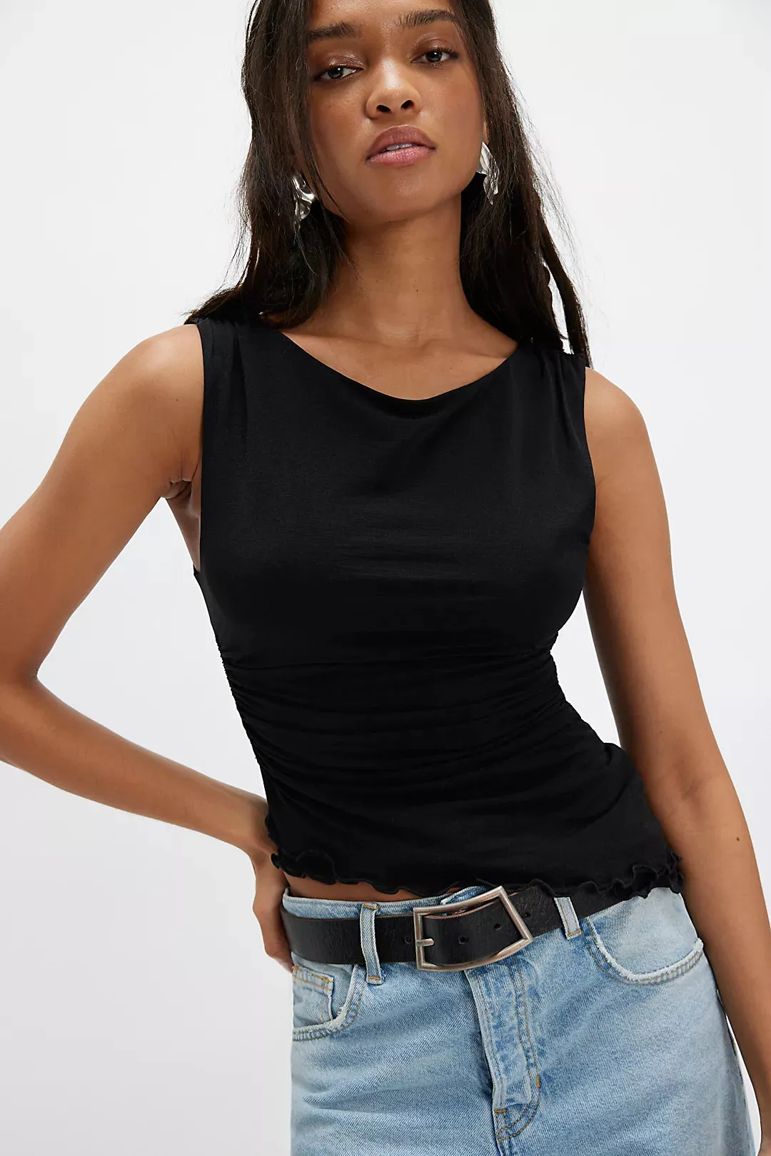 Ash Knit Top- Black