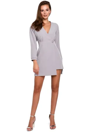 Asymmetrical Draped Cocktail Dress
