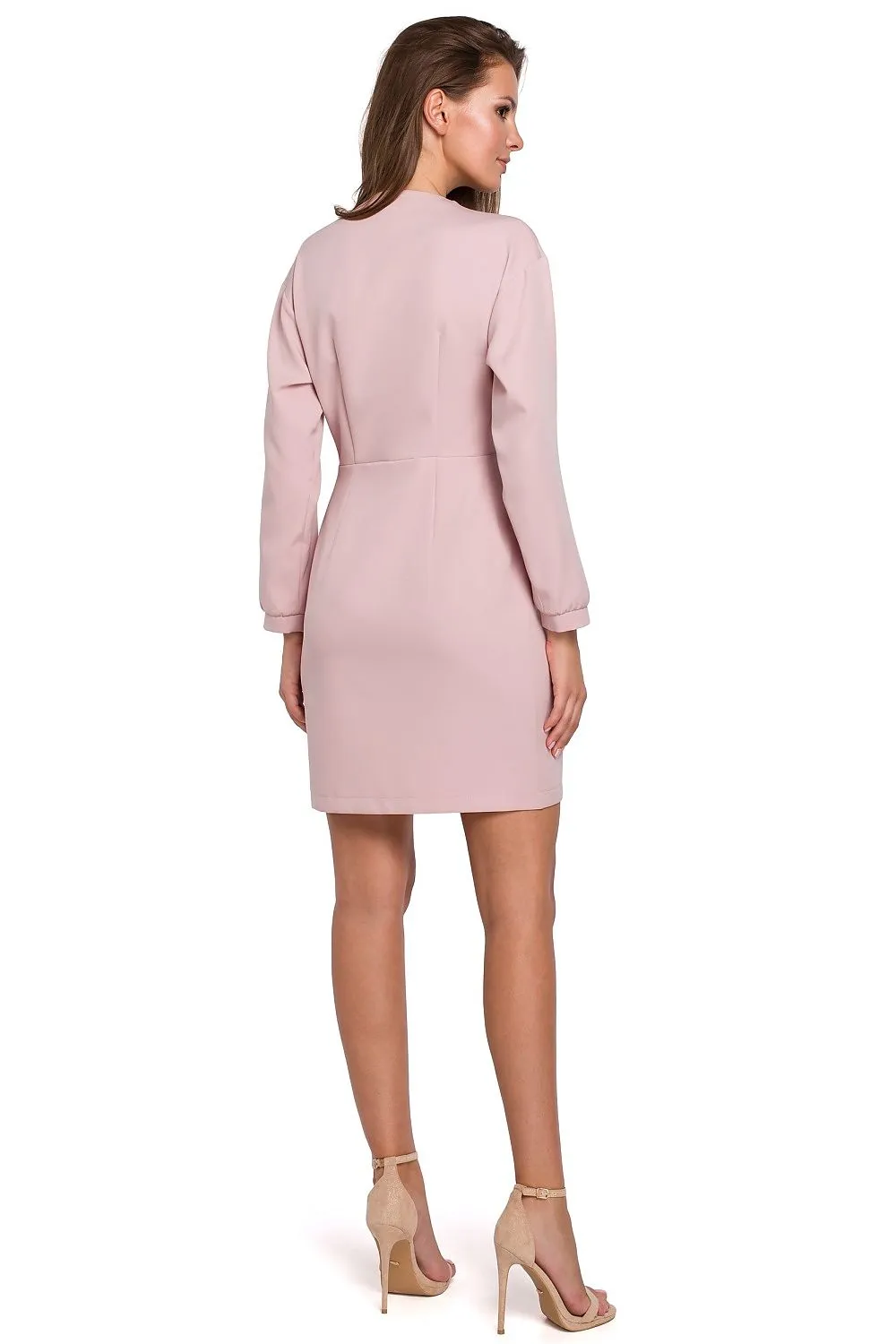 Asymmetrical Draped Cocktail Dress