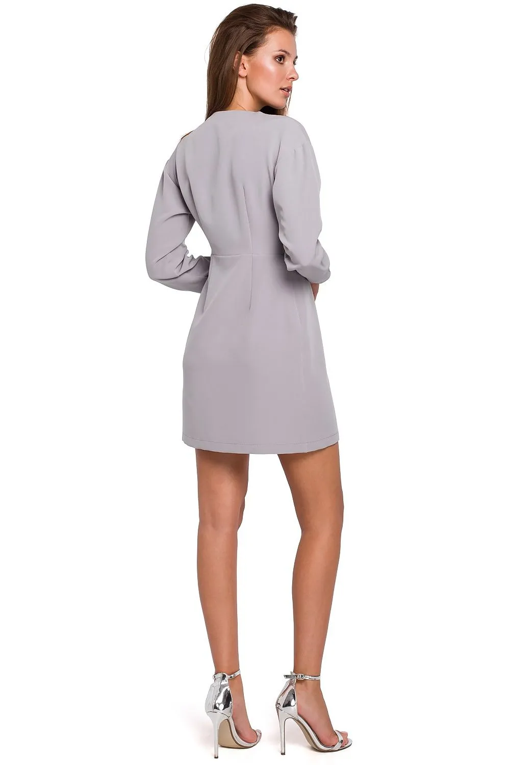 Asymmetrical Draped Cocktail Dress