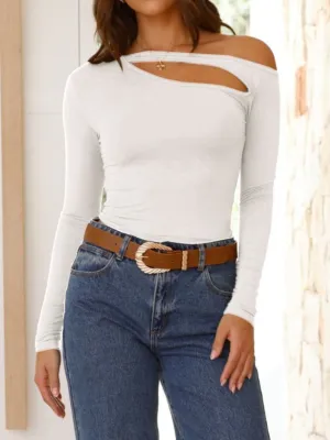 Asymmetrical Long Sleeve T-Shirt