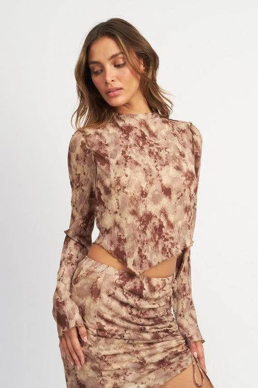 Asymmetrical Long Sleeve Top