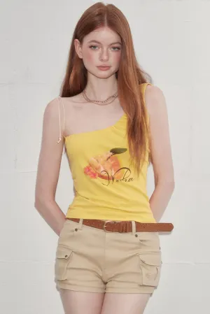 Asymmetrical Print Top