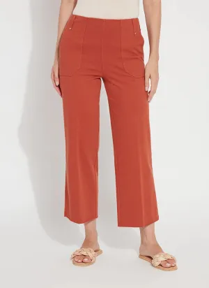 Athena Wide Leg Crop - Pure Henna