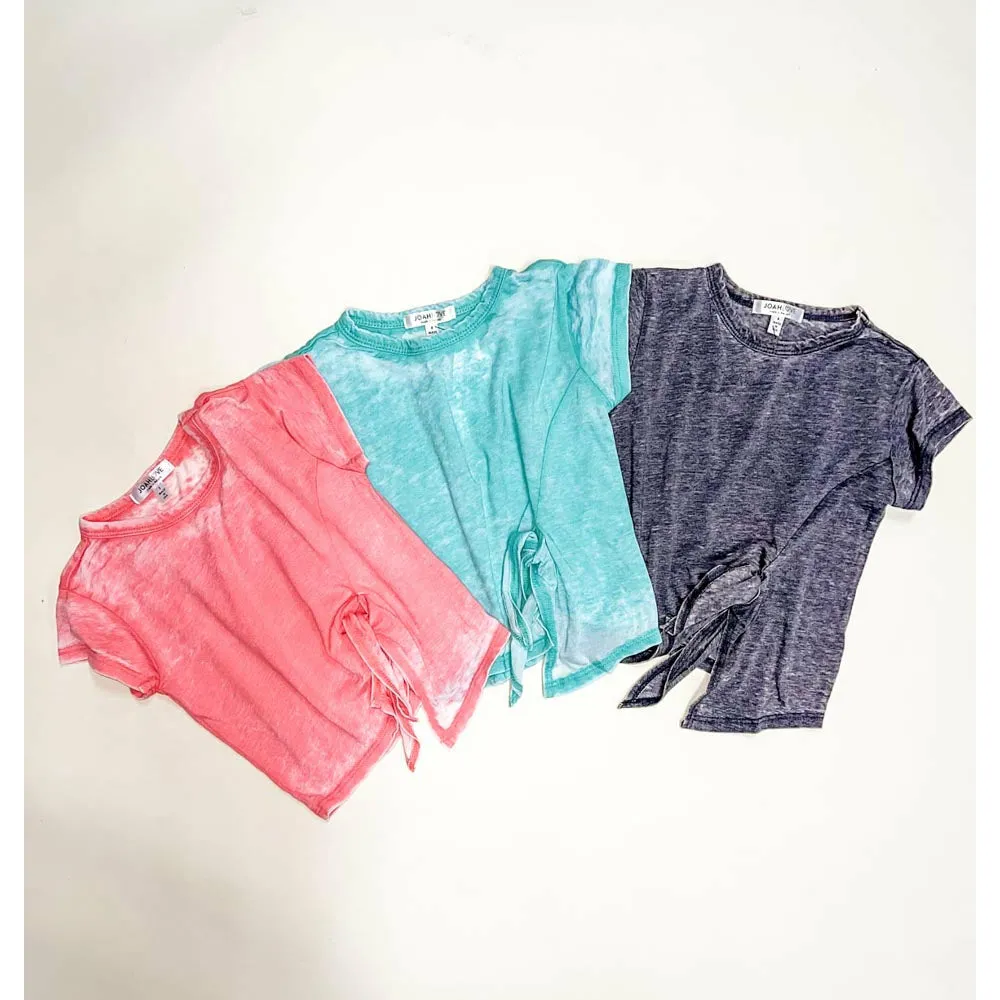 Aurora-Dist Front tie Burnout top