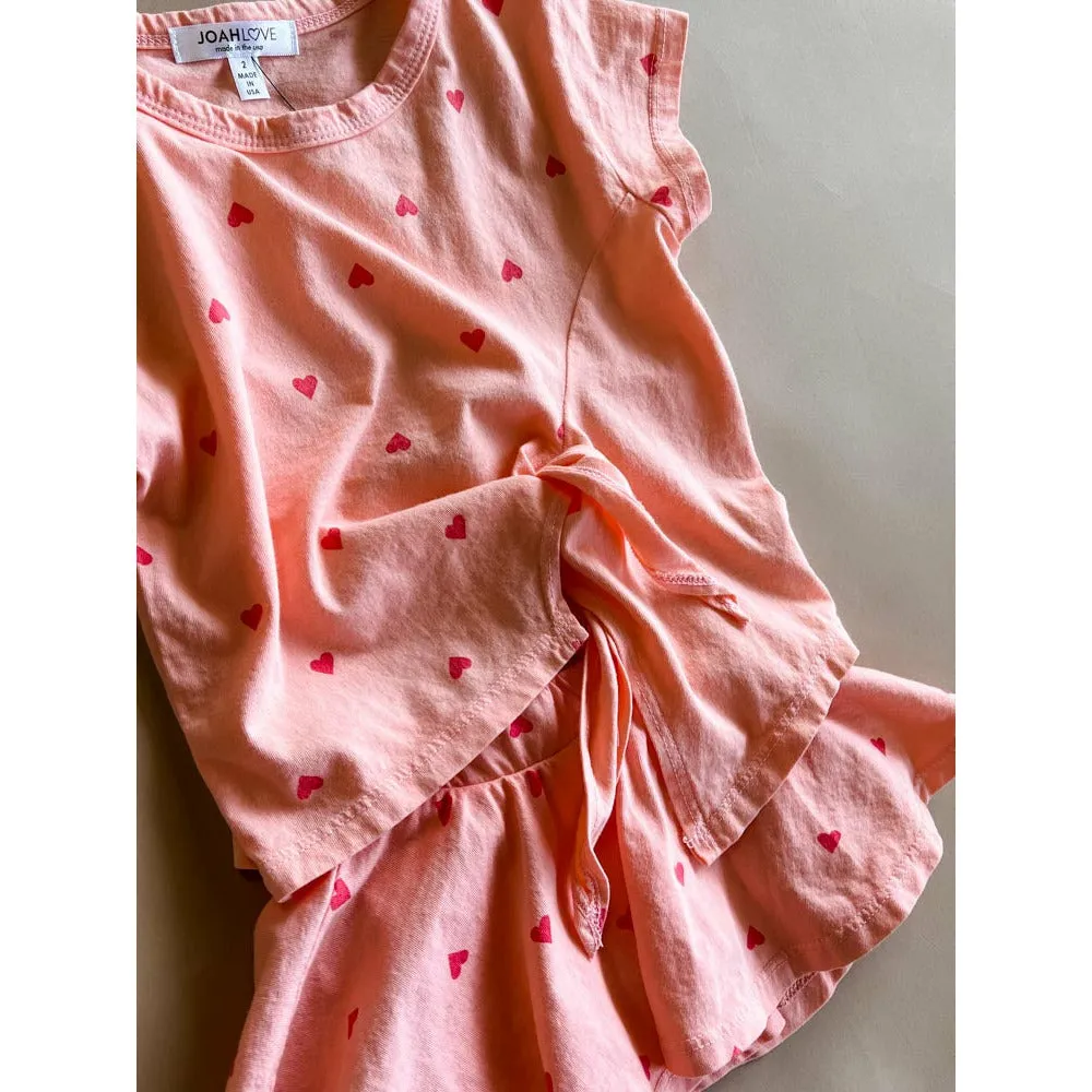 Aurora-Heart Front Tie top
