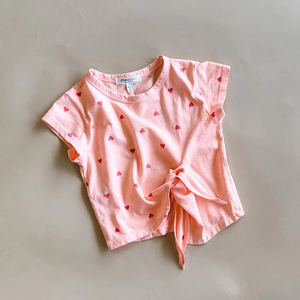 Aurora-Heart Front Tie top