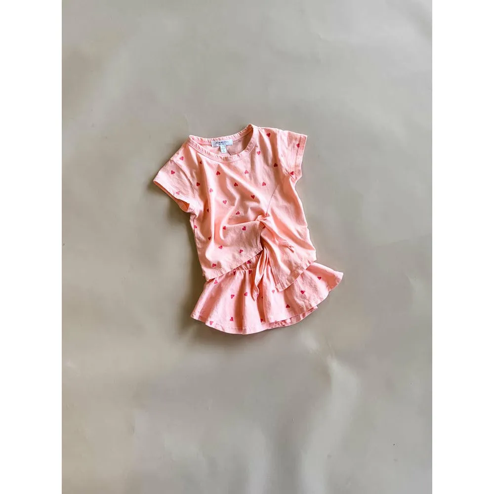 Aurora-Heart Front Tie top