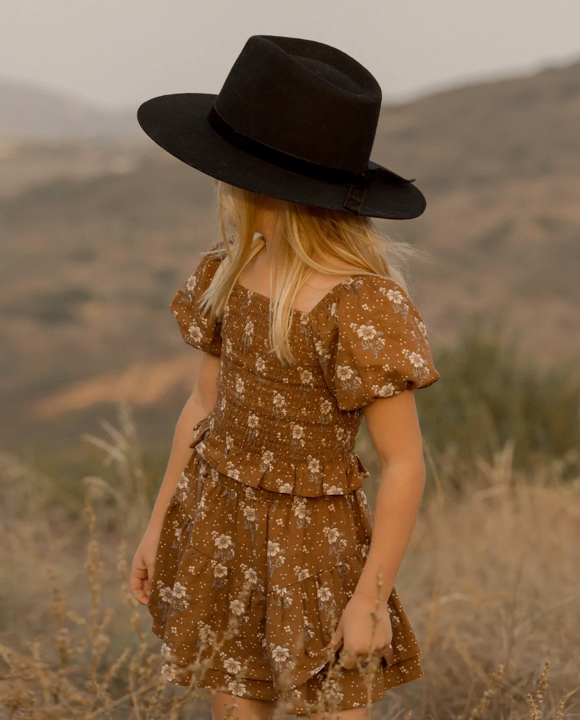 Autumn Rose Tiered Mini Skirt