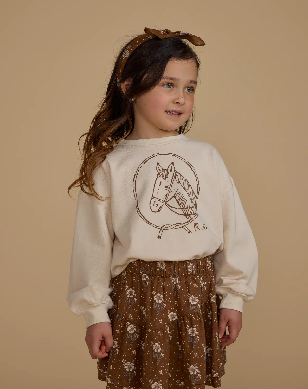 Autumn Rose Tiered Mini Skirt