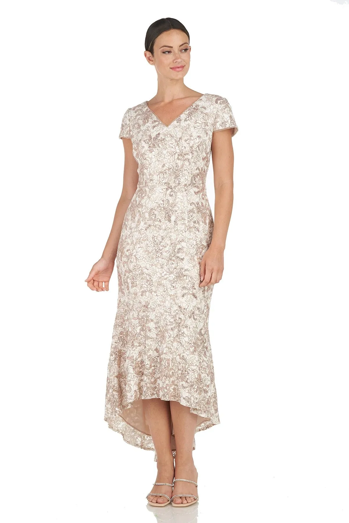 Bailey V-Neck High Low Dress