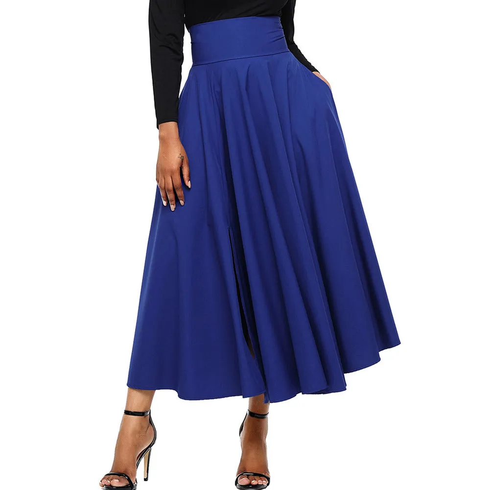 Belted Maxi Skirt