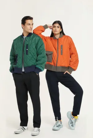 BENNY - Cropped Reversible Bomber Jacket