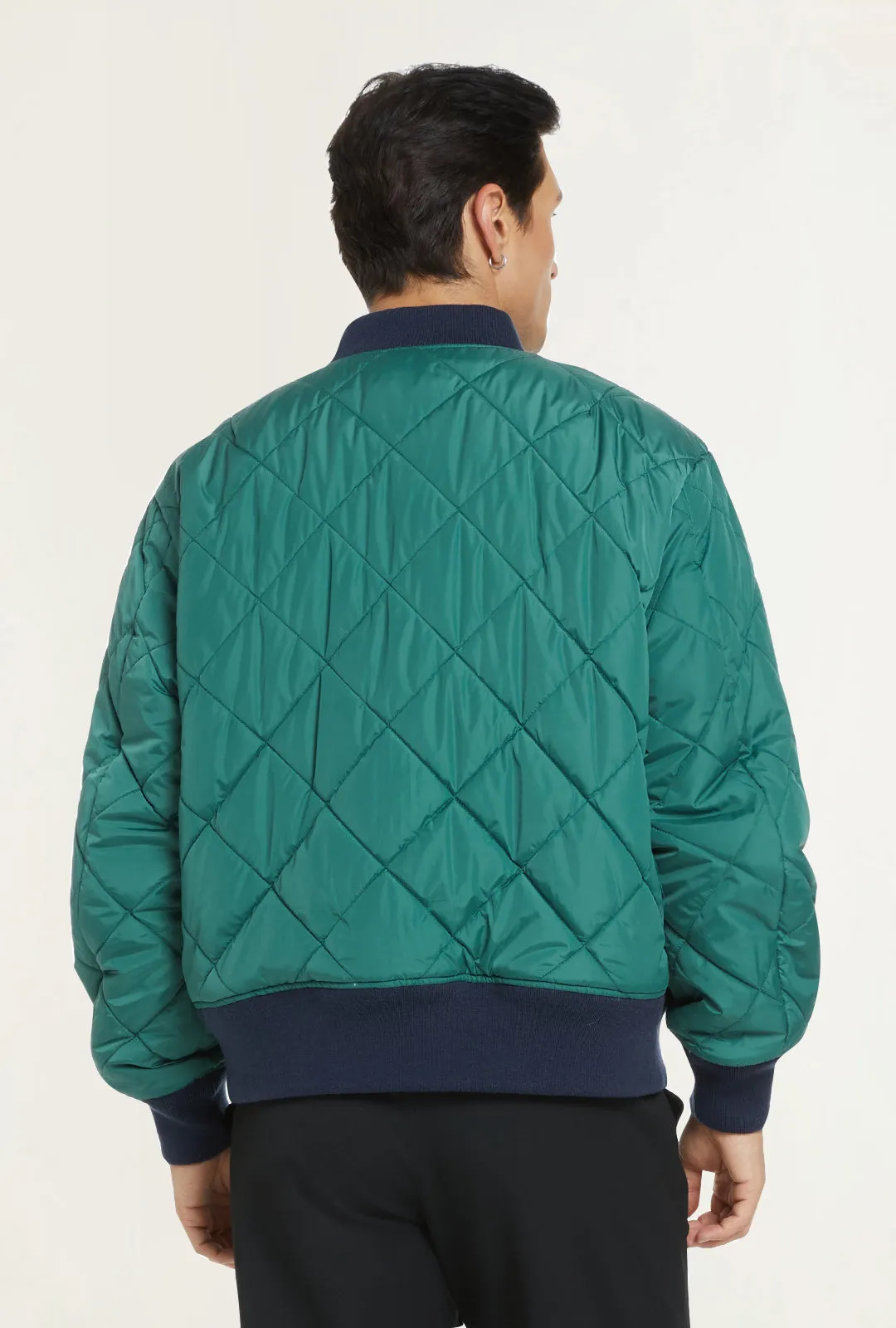 BENNY - Cropped Reversible Bomber Jacket