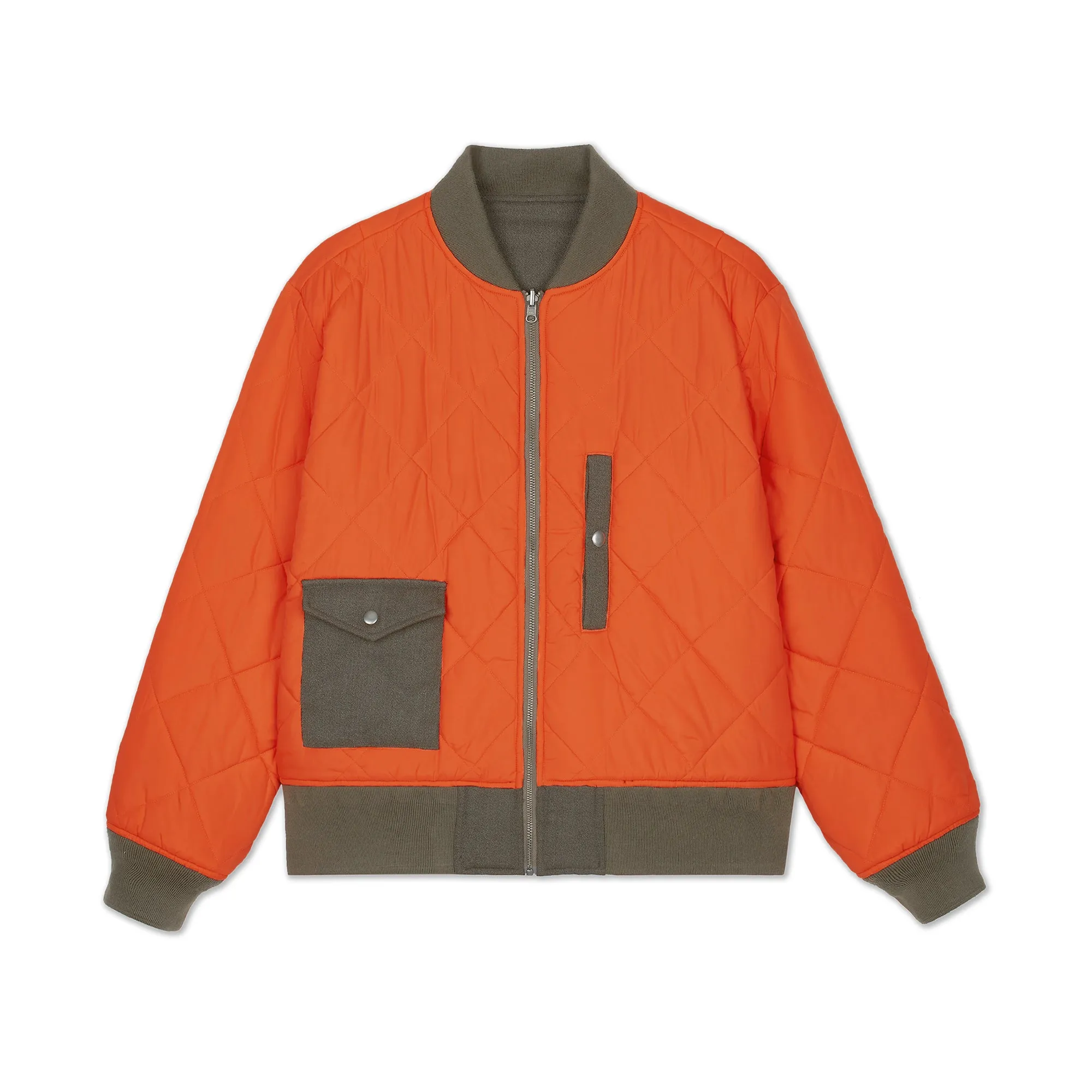 BENNY - Cropped Reversible Bomber Jacket