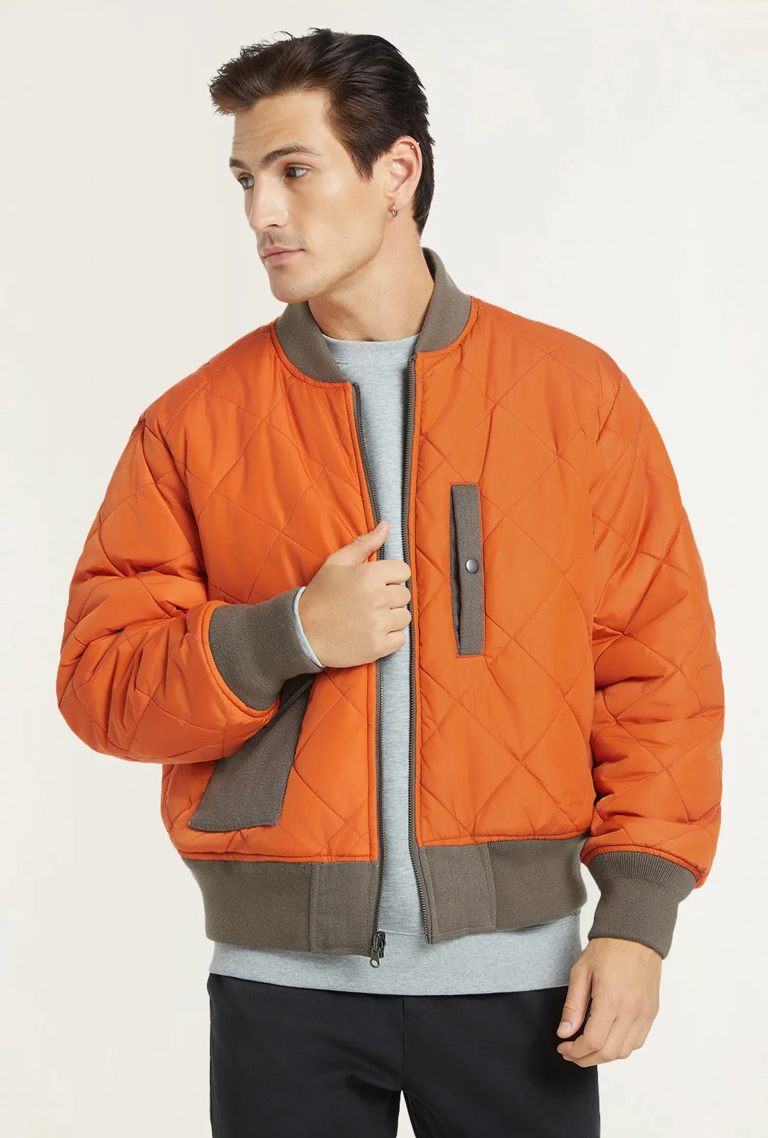 BENNY - Cropped Reversible Bomber Jacket