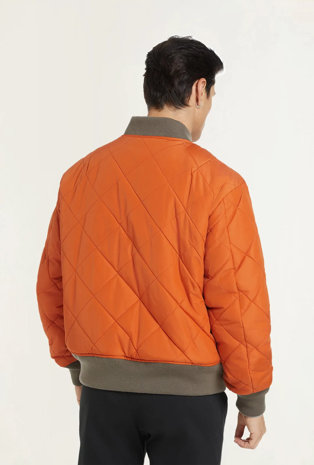 BENNY - Cropped Reversible Bomber Jacket