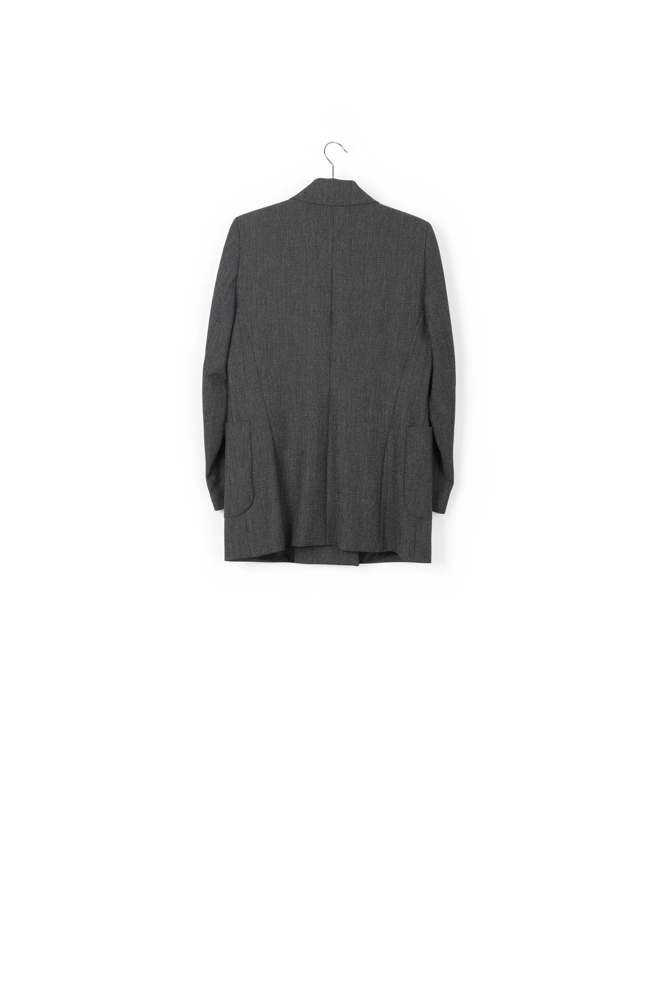 Black double-breasted blazer