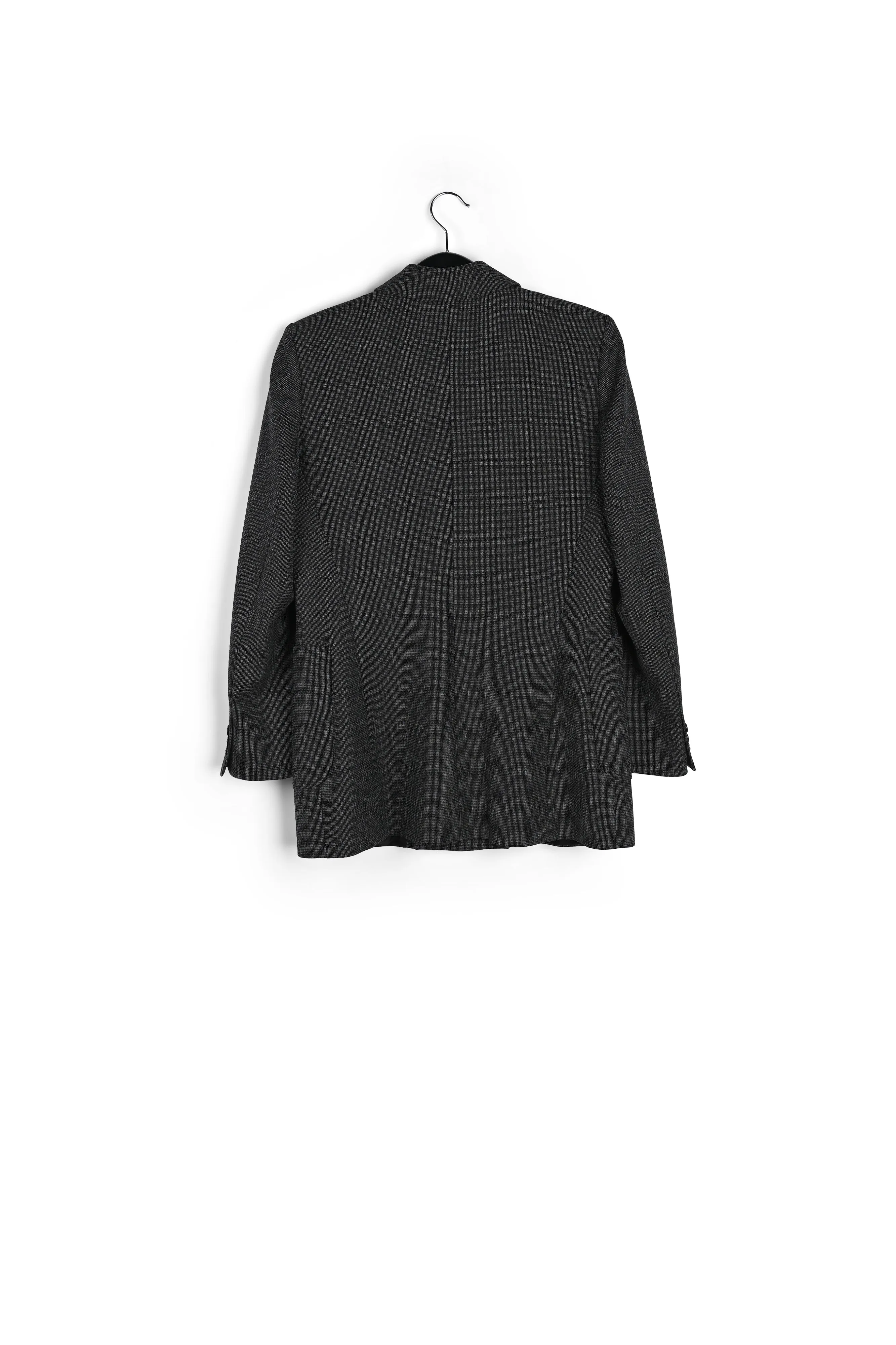 Black double-breasted blazer