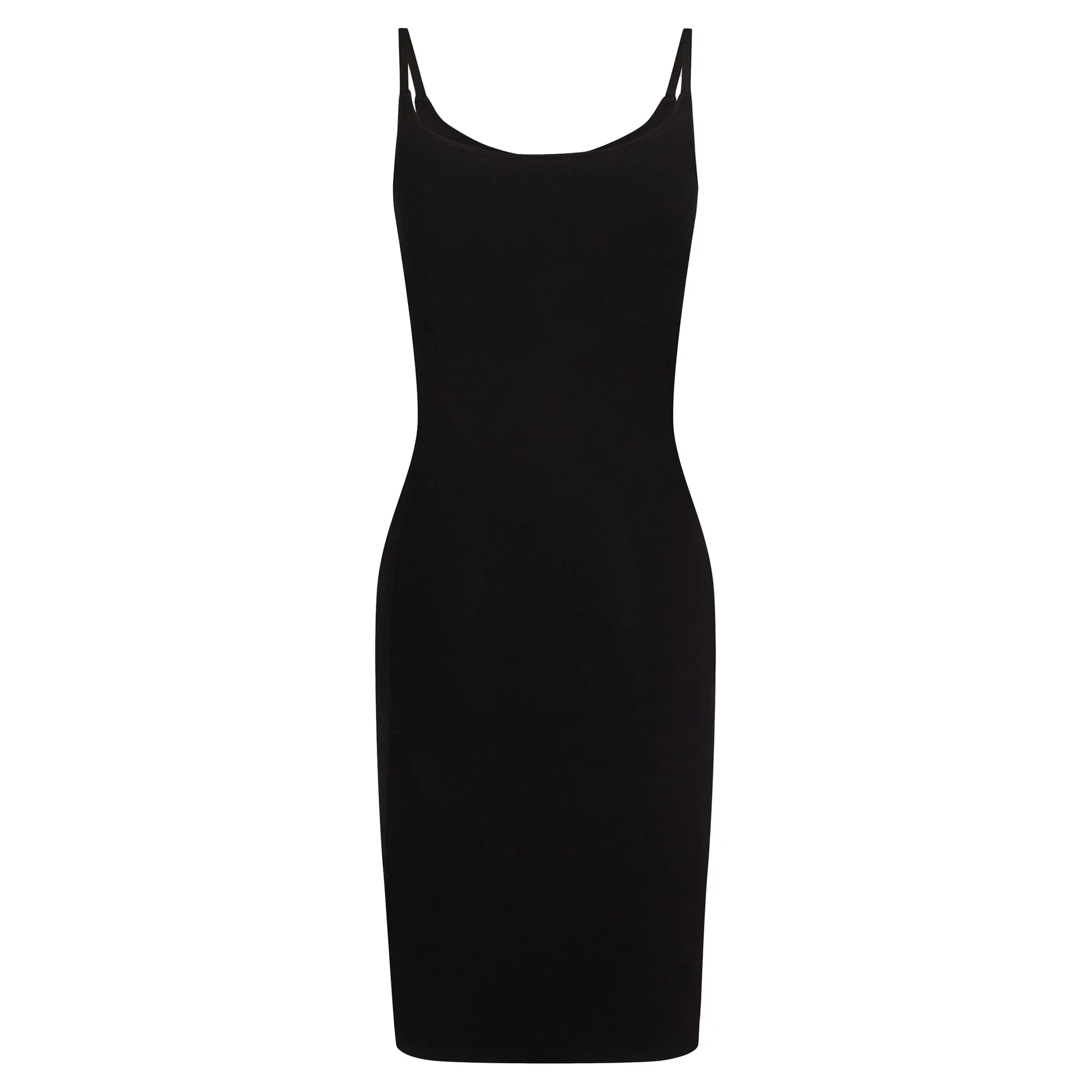 Black drapé pression short dress