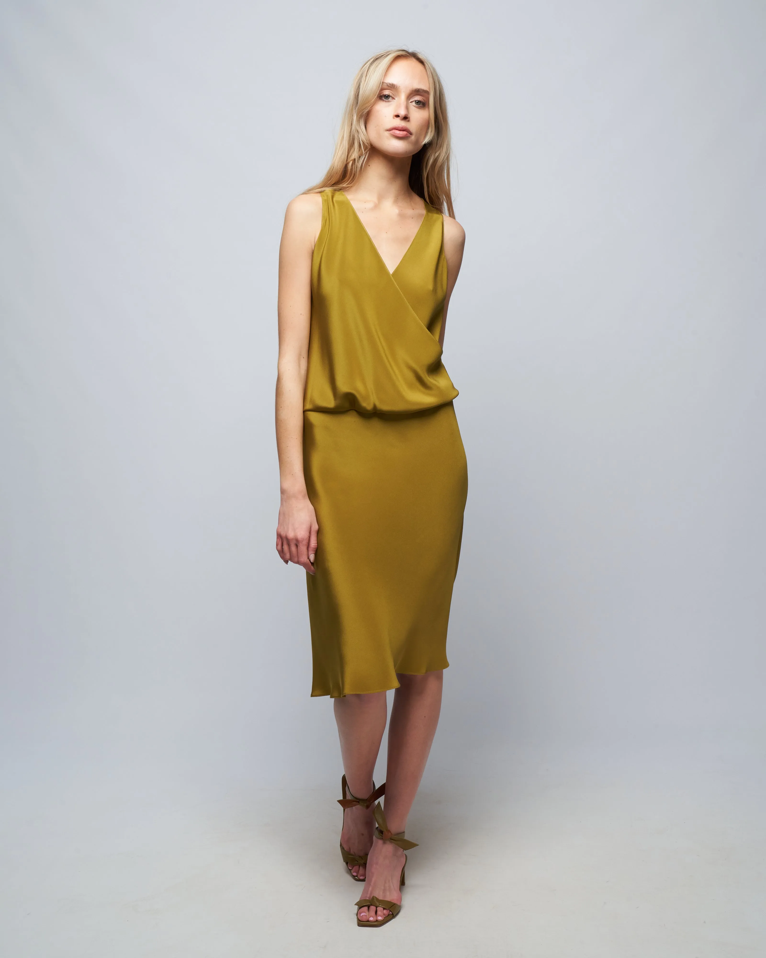 blend dress - pickle