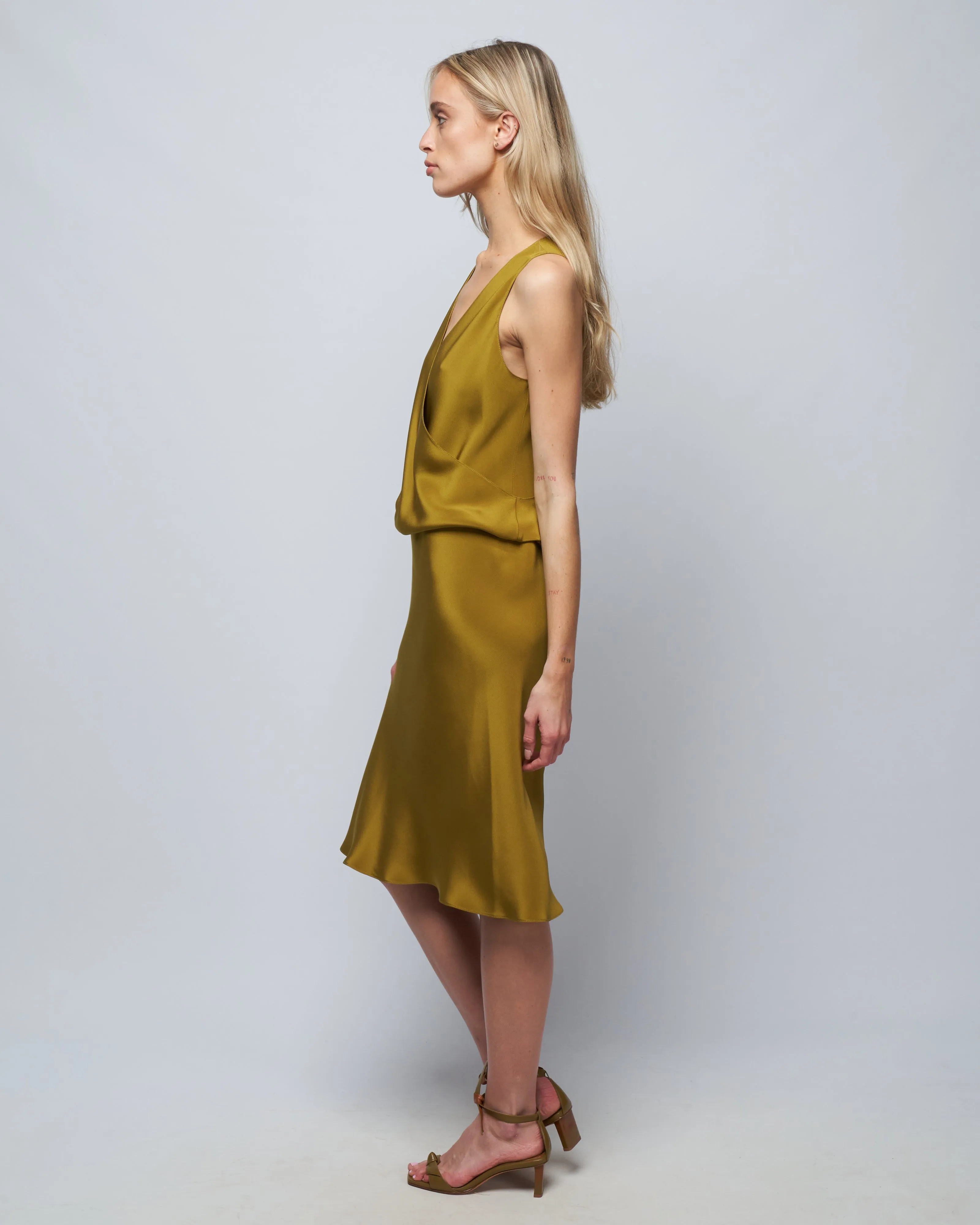 blend dress - pickle