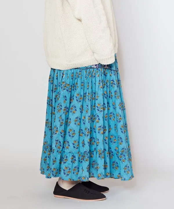Block Print Floral Skirt