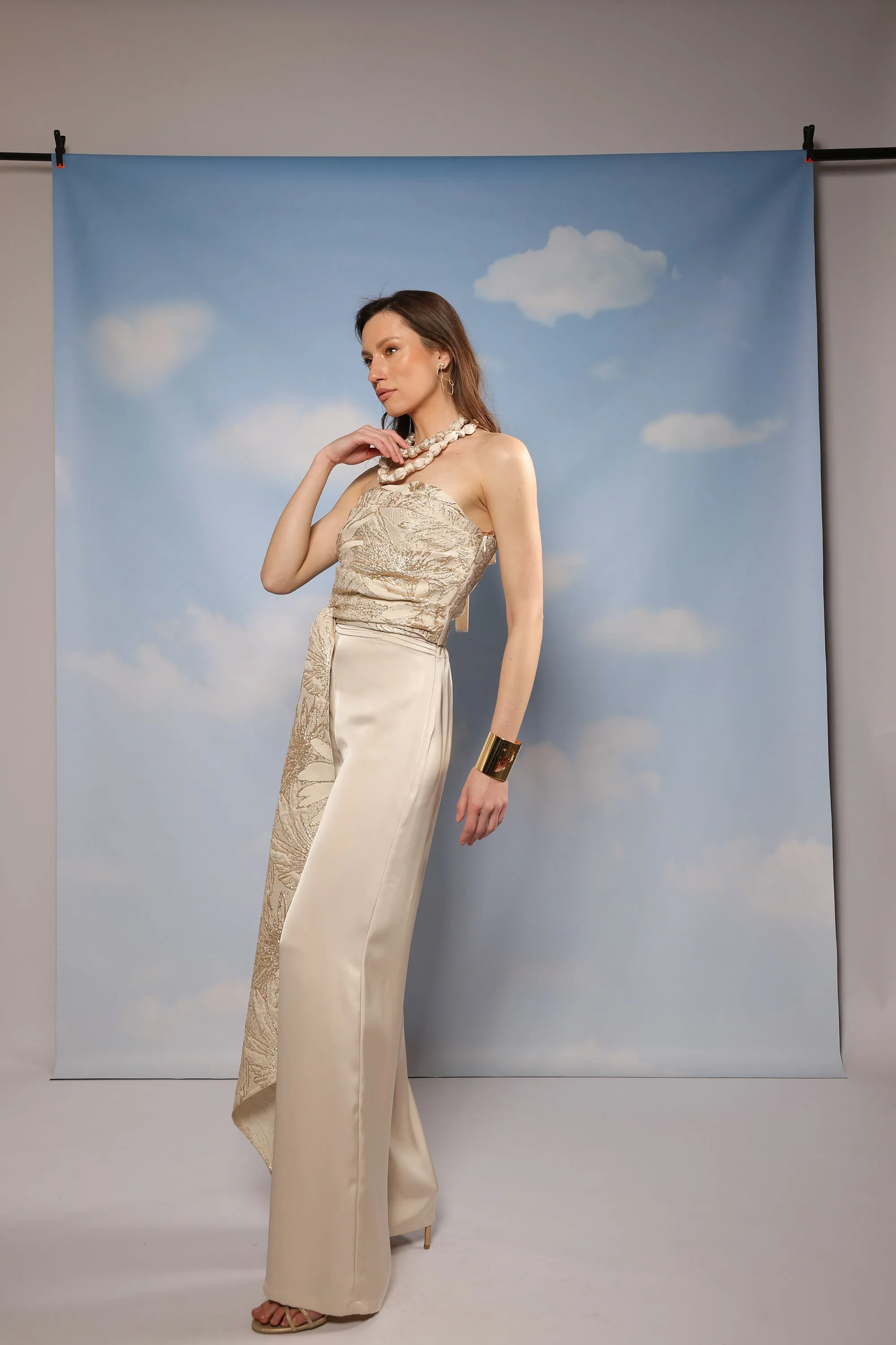Blue Belle Top - Champagne