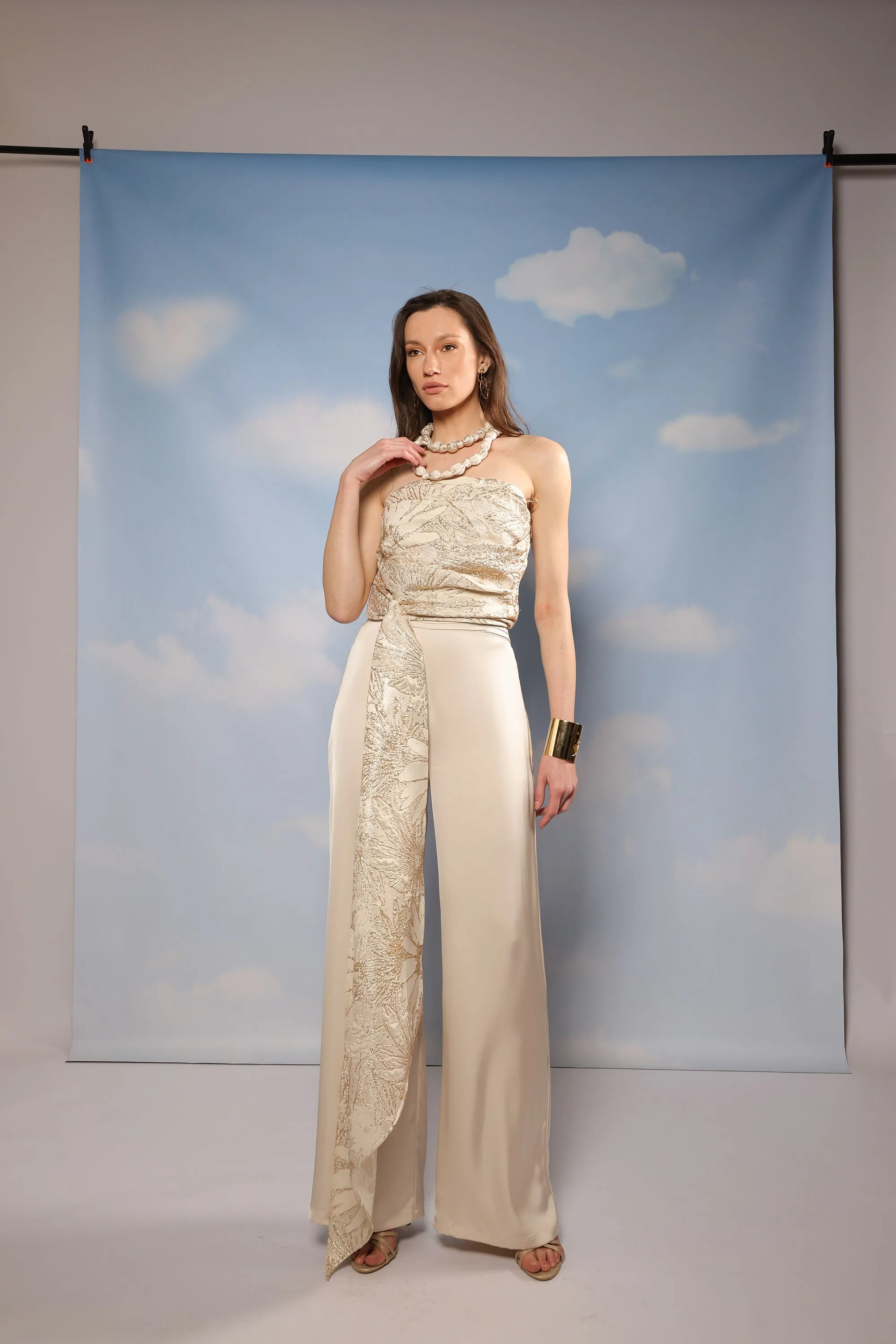 Blue Belle Top - Champagne
