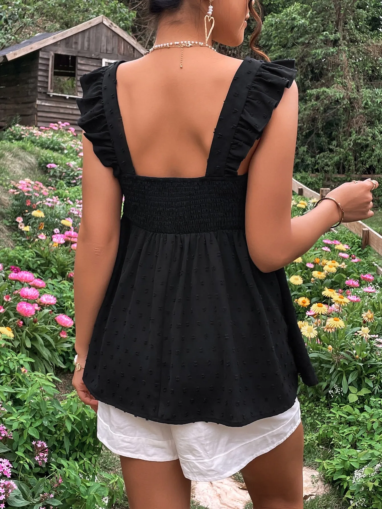 Blusa Peplum de Lunares para Maternidad  CR