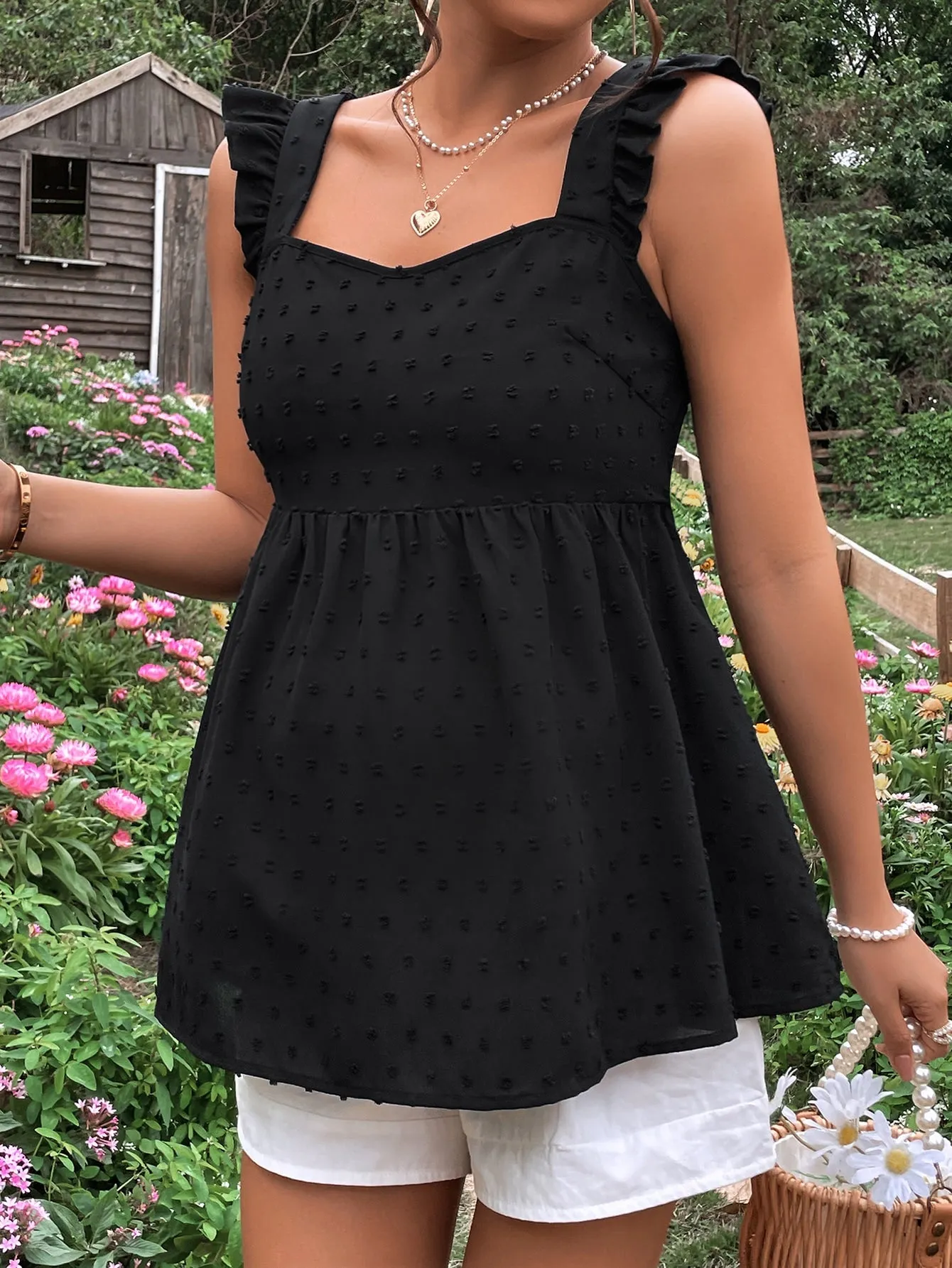 Blusa Peplum de Lunares para Maternidad  CR