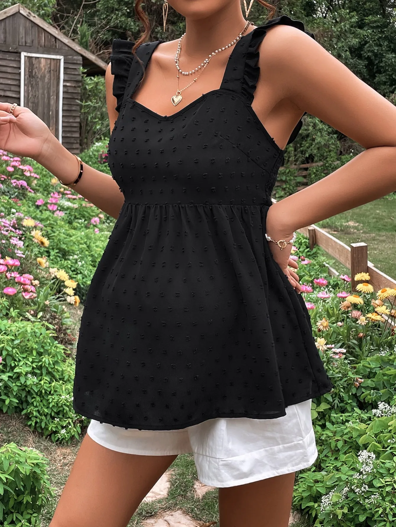 Blusa Peplum de Lunares para Maternidad  CR