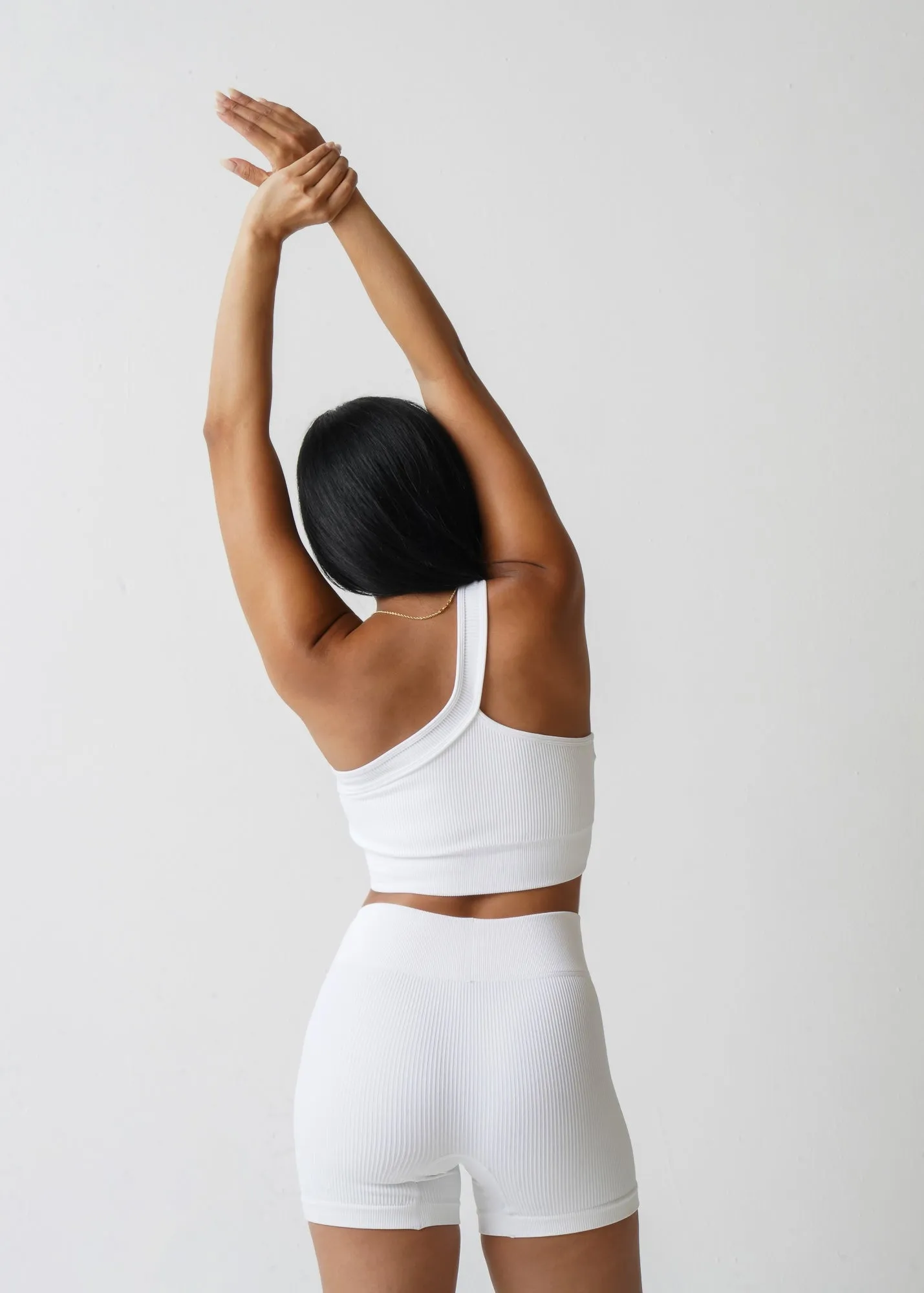 BREATHE Asymmetrical Ribbed Crop