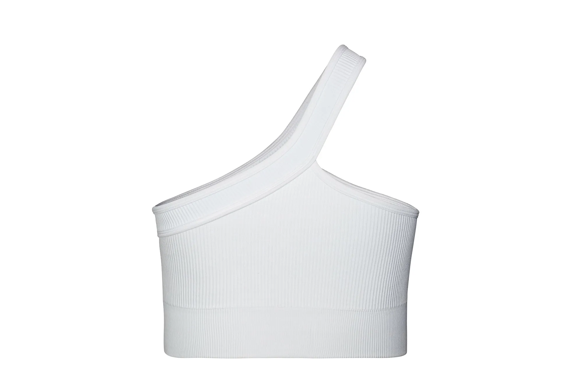 BREATHE Asymmetrical Ribbed Crop