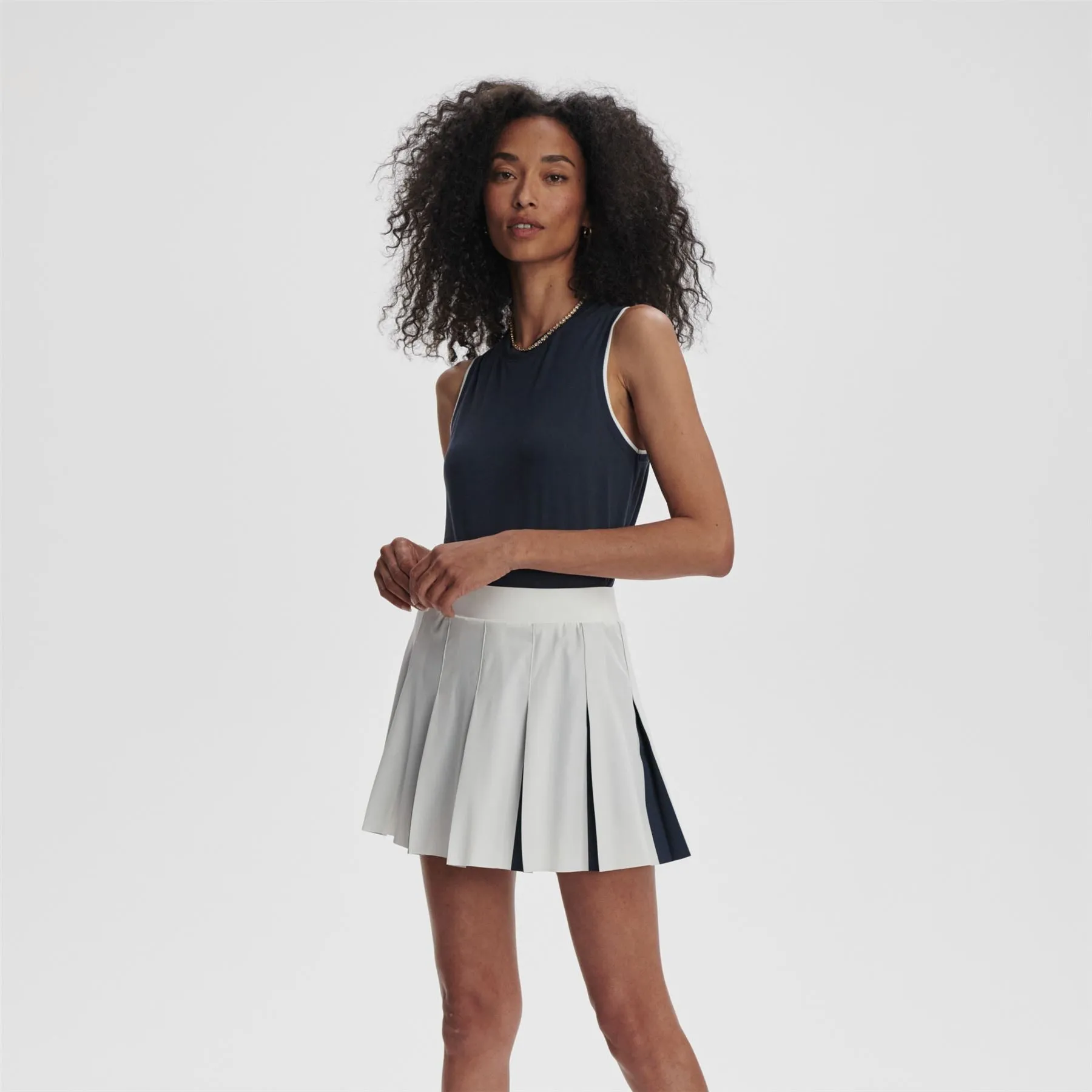 Bronte 2 In 1 15.5 Inch Skirt White/Blue Nights