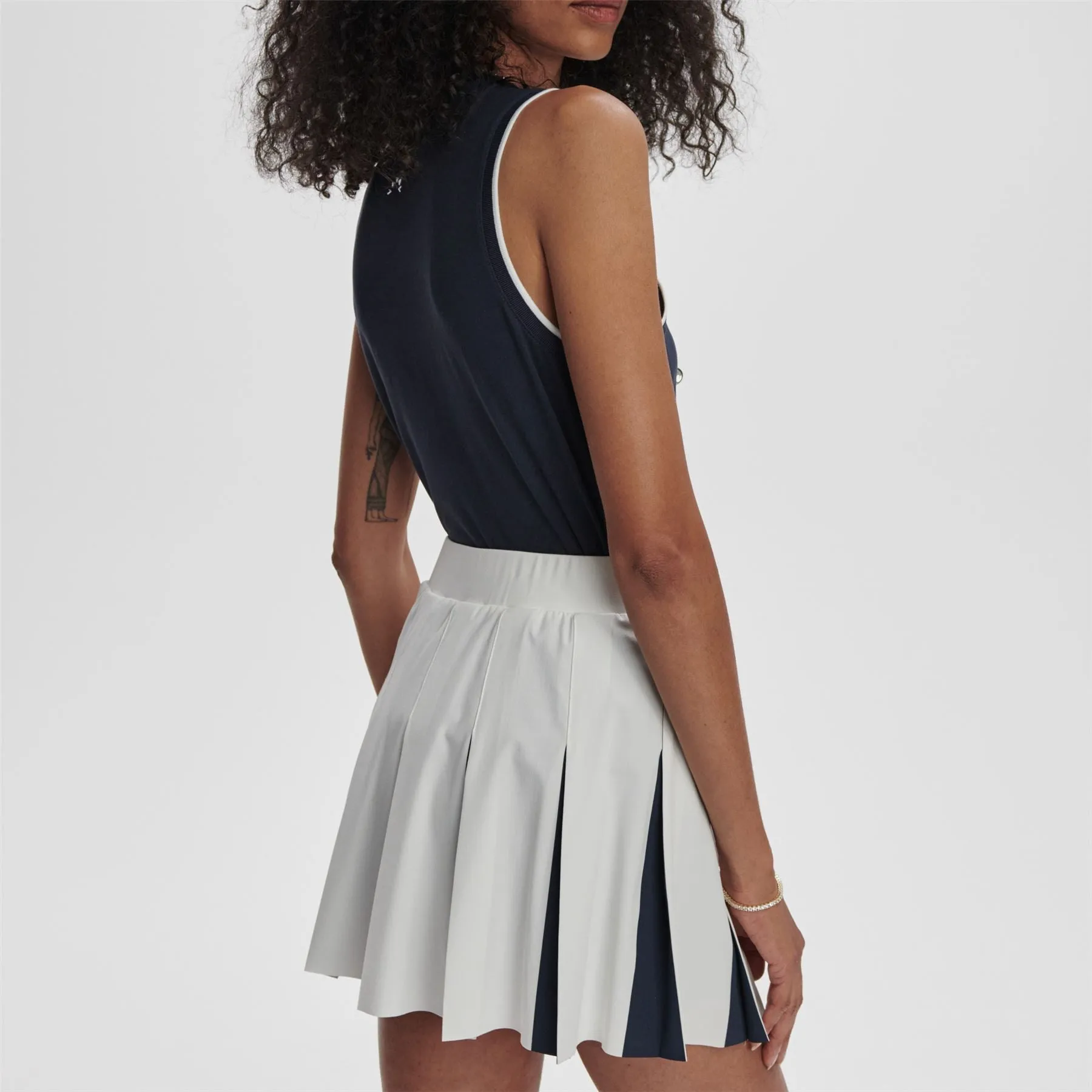 Bronte 2 In 1 15.5 Inch Skirt White/Blue Nights