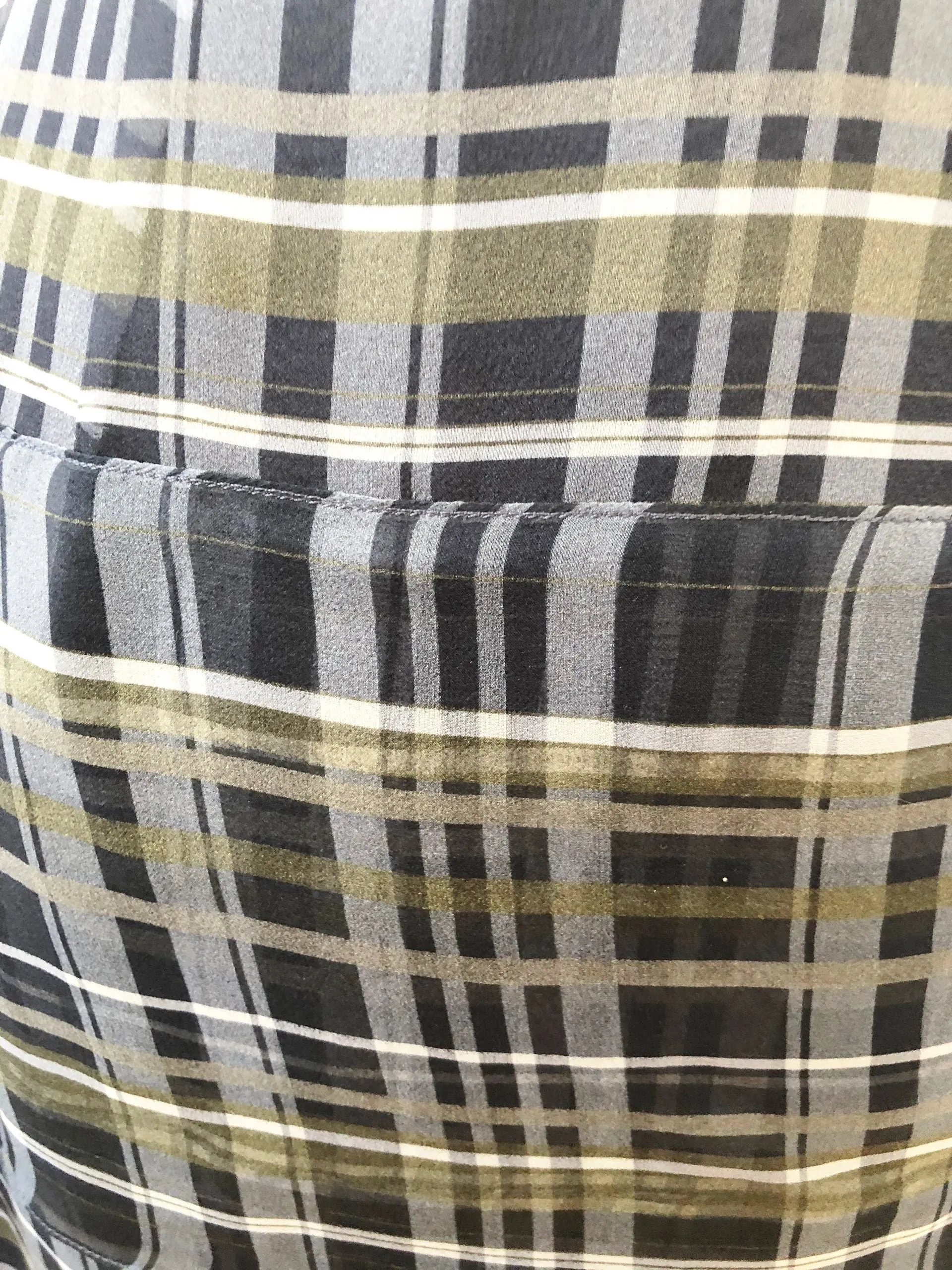 Brunello Cucinelli Silk Check Skirt Size 6